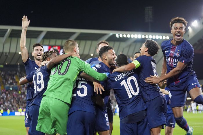 PSG players celebrating the UEFA Super Cup | Imago