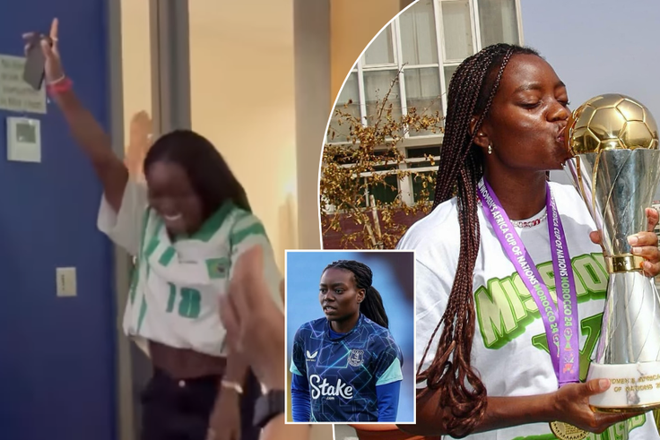 Toni Payne: Everton welcome back Super Falcons star with flowers after securing WAFCON title