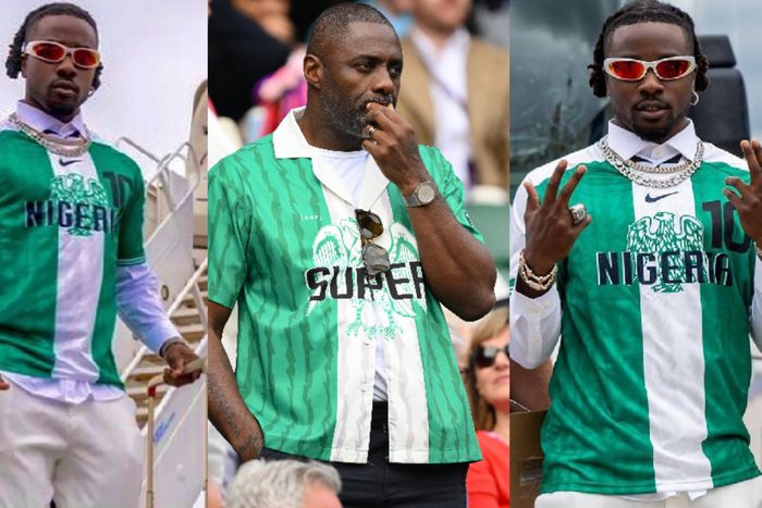 Chidobe Awuzie wears 1994 FIFA World Cup Super Eagles of Nigeria jersey. Image Credit - Chidobe Awuzie/Instagram