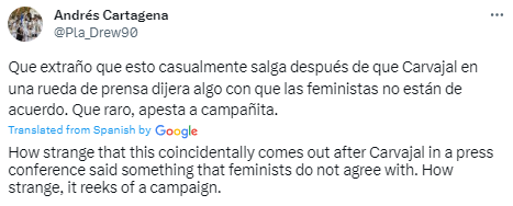 The statement by Carvajal has added flame to the video's accusation of questionable sexual relations sparking reactions by Real Madrid and Spanish fans.