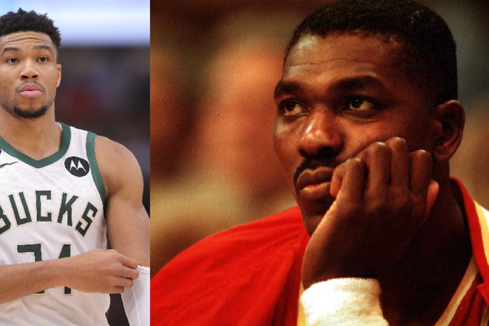 On the 48 Minutes podcast, Giannis Antetokounmpo discussed his intentions to travel to Houston to train with Nigerian legend Hakeem Olajuwon. Image Credit - Imago