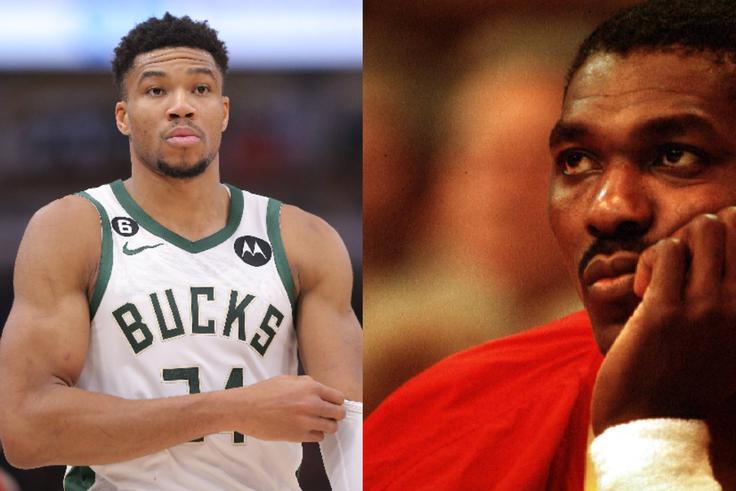 On the 48 Minutes podcast, Giannis Antetokounmpo discussed his intentions to travel to Houston to train with Nigerian legend Hakeem Olajuwon. Image Credit - Imago