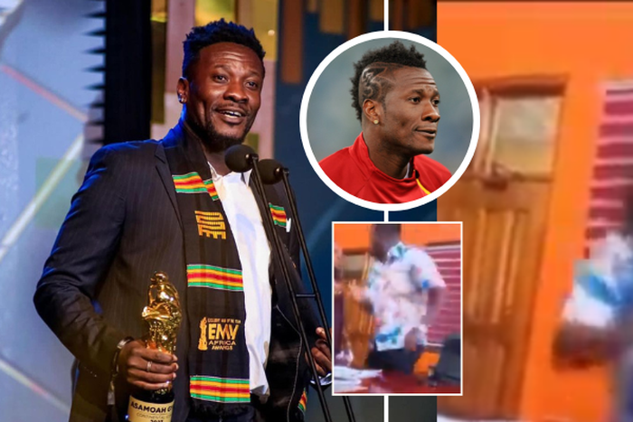 Asamoah Gyan: Ghana football legend goes VIRAL for attempted slap over an alleged $3 MILLION 2 days after quitting politics