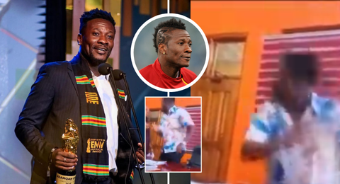 Asamoah Gyan: Ghana football legend goes VIRAL for attempted slap over an alleged $3 MILLION 2 days after quitting politics