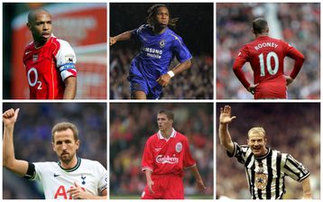 Top 10 Ranking of Best Premier League Strikers of All-Time