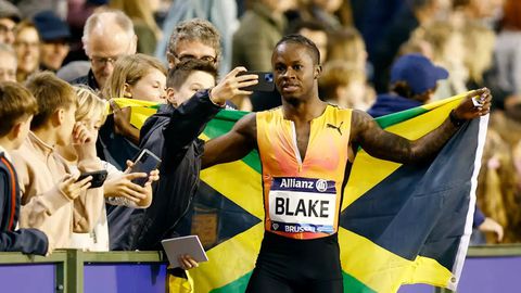 Ackeem Blake shrugs off Christian Coleman to claim first Diamond League title in Brussels