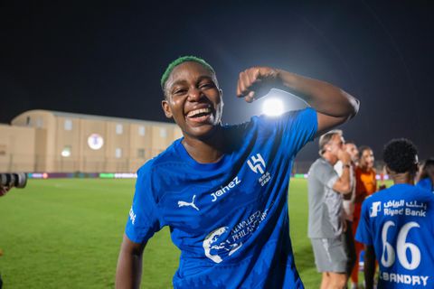 Super Falcons of Nigeria legend Asisat Oshoala named Player of the Month in Saudi Arabia.