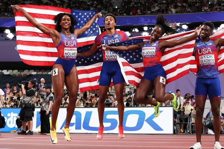 World Athletics Championships 2025: USA Grab First Gold in Tokyo as Alexis Holmes Anchors Mixed 4x400M Relay Team to Glory