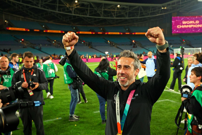 Jorge Vilda celebrating World Cup triumph || Image credit: Imago
