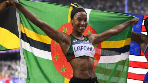 Thea LaFond-Gadson honoured in US for bringing Olympic gold back to Maryland roots