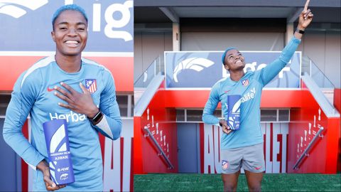 Super Falcons: Rasheedat Ajibade thanks God for Player of the Month award