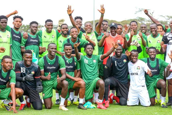 Harambee Stars Goalkeeper Gives President Ruto His Flowers Following CHAN 2024 Support