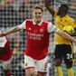 Martin Odegaard scores brace to send Arsenal five points clear at the top