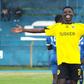 Joseph Mwangi of Tusker FC celebrates a goal against Nairobi City Stars.