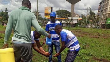 AFC Leopards fans lead in tree planting initiative