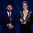 Messi and Megan Rapinoe won the 2019 FIFA Ballon d'Or award || Image credit: Imago
