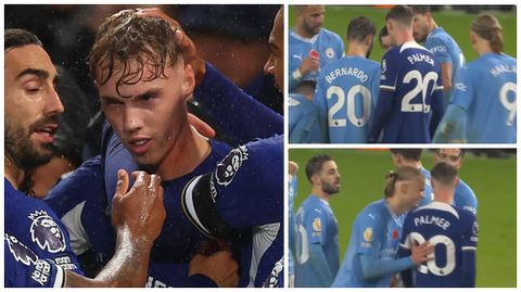 [WATCH] Chelsea's Cole Palmer caught listening to Man City's tactics in thrilling eight-goal clash