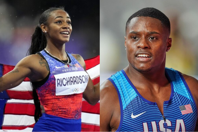 Sha'Carri Richardson's romance with Christian Coleman continues to bud as the couple continue to engage in public displays of affection.
