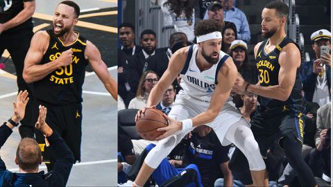 Steph Curry ruins Klay Thompson reunion as Golden State Warriors close out Dallas Mavericks