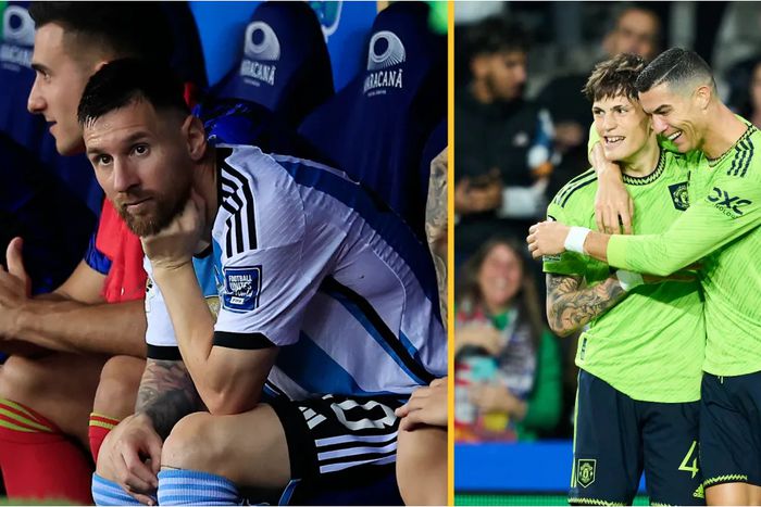 Cristiano Ronaldo, Alejandro Garnacho and Lionel Messi || Image credit: TalkSport