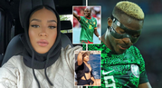 AFCON 2023: Osimhen's girlfriend sparks controversy as she chooses Cameroon over Nigeria ahead of Equatorial Guinea clash
