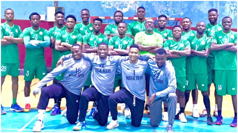 Nigeria's handball team, the Golden Arrows.