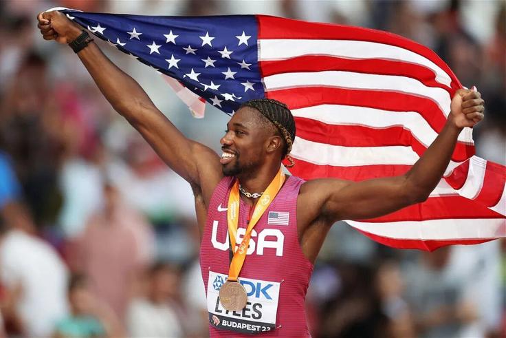 WATCH: Noah Lyles featured in latest Olympics ad alongside Emily in Paris star actress