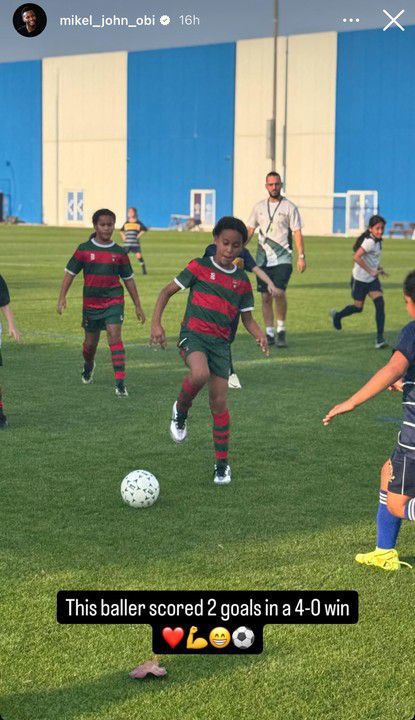 In Dubai, Ava and Mia the Daughters of Super Eagles of Nigeria legend Mikel Obi led the youth team to a 4-0 win in Dubai