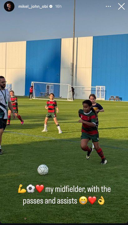 In Dubai, Ava and Mia the Daughters of Super Eagles of Nigeria legend Mikel Obi led the youth team to a 4-0 win in Dubai