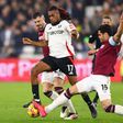 Alex Iwobi scored twice for West Ham in the defeat to Fulham || Image credit: Imago