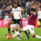 Alex Iwobi scored twice for West Ham in the defeat to Fulham || Image credit: Imago