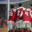 Arsenal players celebrating || Imago