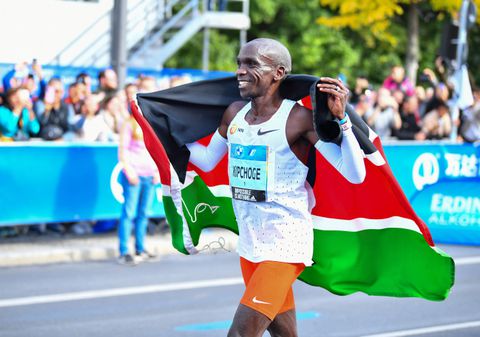 Four Kenyan athletes who are current world record holders