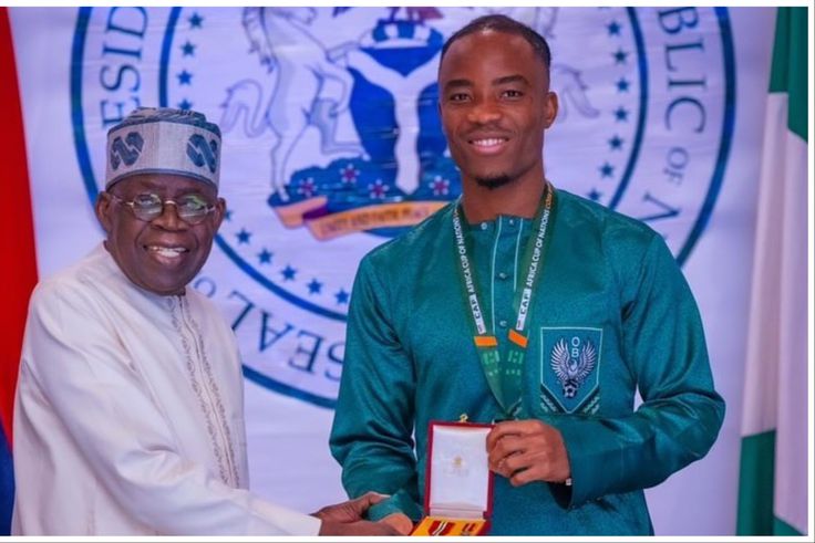 Super Eagles defender Bruno Onyemaechi hails President Buhari for MON award after AFCON 2023 Silver medal.