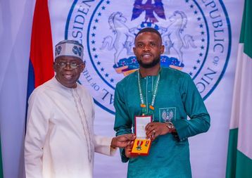 Super Eagles: Frank Onyeka grateful to President Tinubu for MON award