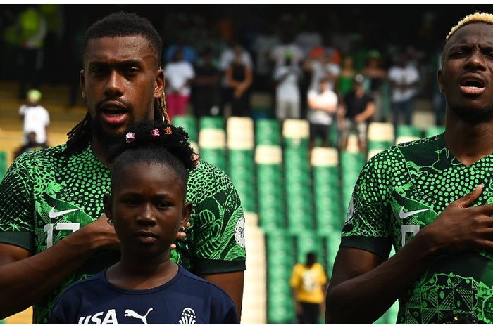 Victor Osimhen and Alex Iwobi line up against Guinea-Bissau.