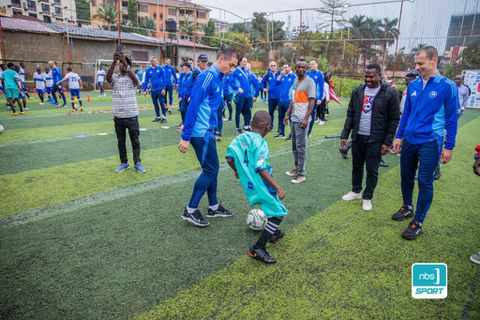 UEFA Legends Team led by Alexander Ceferin Inspires Young Talent at Joe Kigozi Academy