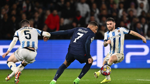 PSG VS Real Sociedad: French champions get first-leg advantage against Spanish opposition