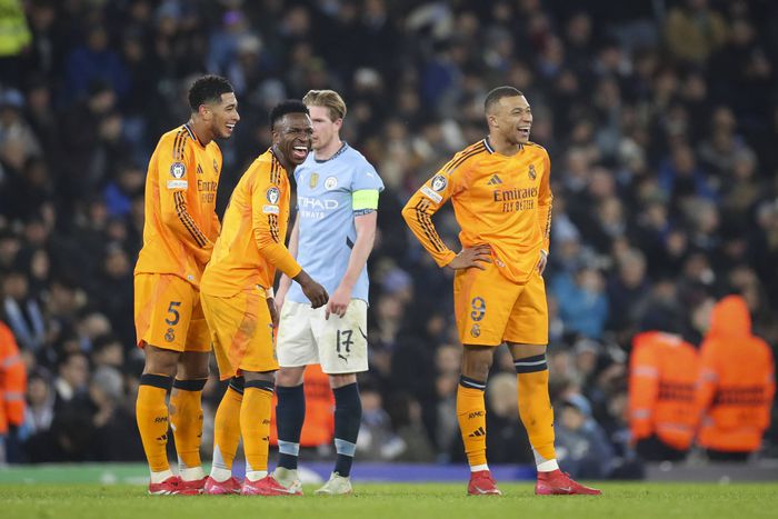 Jude Billingham, Vinicius Junior and Kylian Mbappe