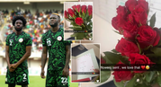 Valentine's Day: Super Eagles star receives romantic gift from mystery woman to set tongues wagging