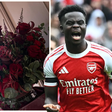 Bukayo Saka surprises Nigerian fiancée Tolami Benson with romantic Valentine's Day gift
