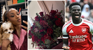 Bukayo Saka surprises Nigerian fiancée Tolami Benson with romantic Valentine's Day gift