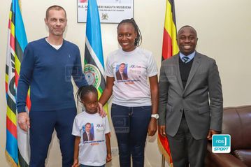 UEFA President Čeferin arrives in Uganda