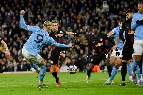 Erling Haaland scored five goals for Man City against RB Leipzig in the UCL