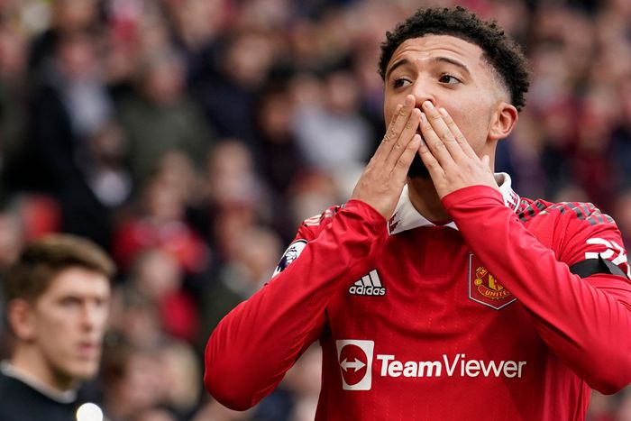 Jadon Sancho scored one and assisted another goal in his final two games of the season for Manchester United.