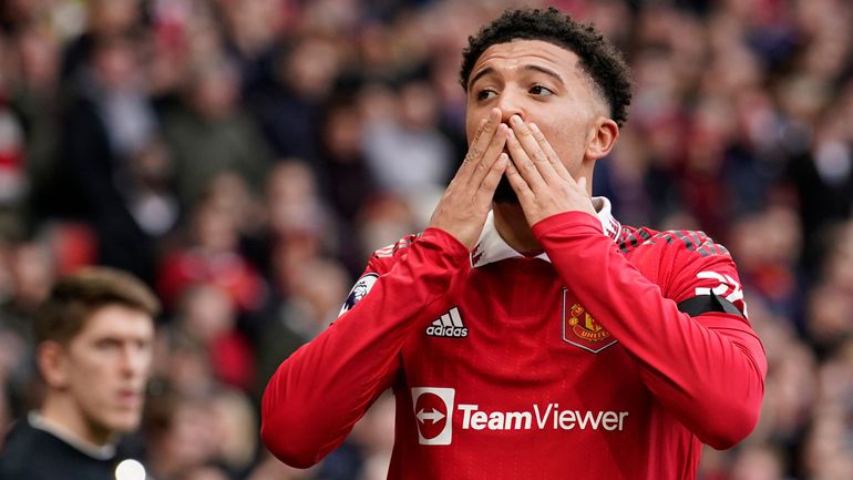 Jadon Sancho scored one and assisted another goal in his final two games of the season for Manchester United.