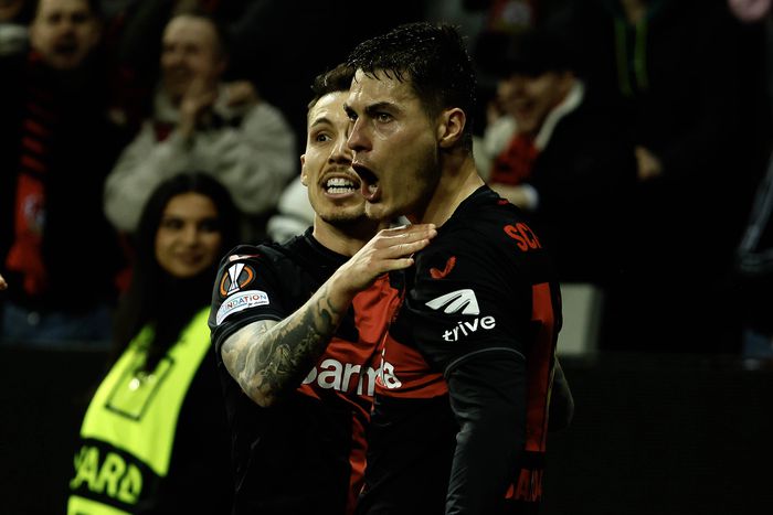 Grimaldo and Schick combined for the winner against Qarabag