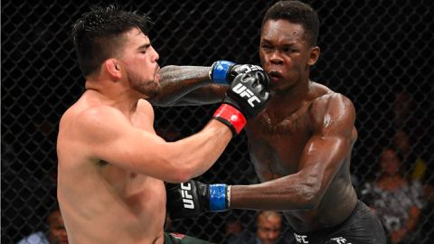 Adesanya faced off against American professional mixed martial artist of Mexican descent Kelvin Gastelum for the Middleweight title.