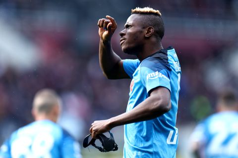 Napoli get Serie A boost as Osimhen trains with first team