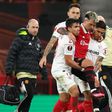 Manchester United defender Lisandro Martinez goes off injured